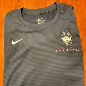 UConn Huskies Dri Fit Long Sleeve Workout Shirt